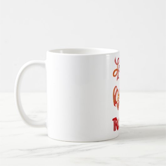 Tasse inspirierender Wörter (Links)