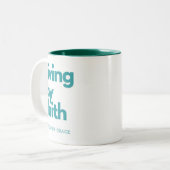 Tasse inspirierender Zitate - Leben durch den Glau (Vorderseite Links)