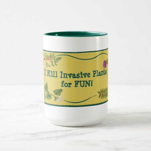 Tasse invasiver Pflanze (Zentrum)