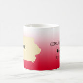 Tasse - Iowa Staat Karte mit Stadt (Mittel)