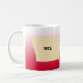 Tasse - Iowa Staat Karte mit Stadt (Links)