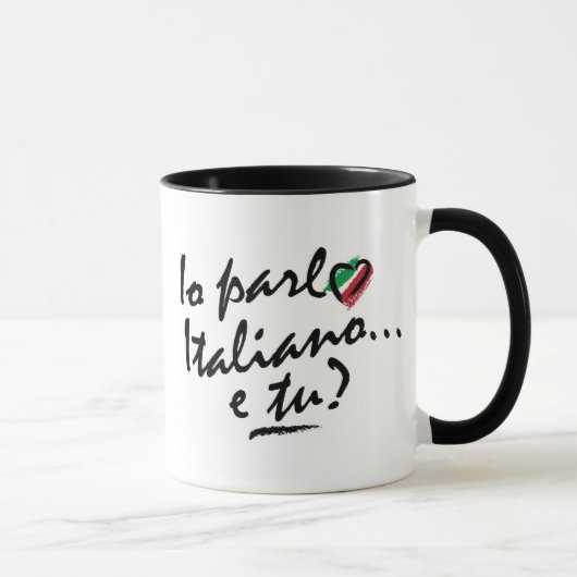 Tasse: Italienisch - Io parlo Italiano e tu? Tasse (Rechts)