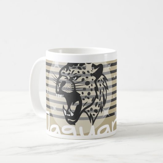 Tasse Jaguar Kunstwerk (Vorderseite Links)