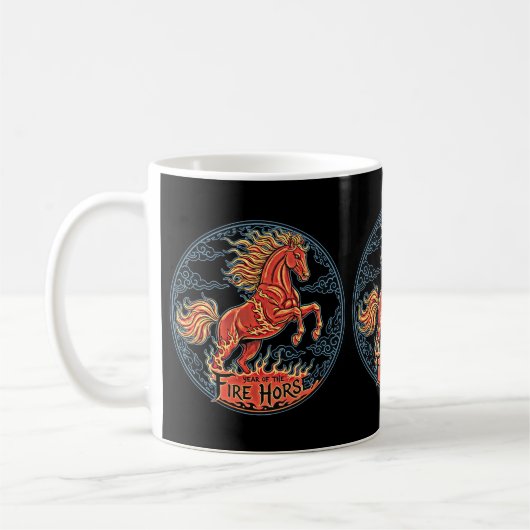 Tasse Jahr des Feuerpferdes (Links)