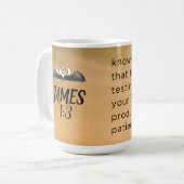 Tasse James 1:3 (Vorderseite Links)