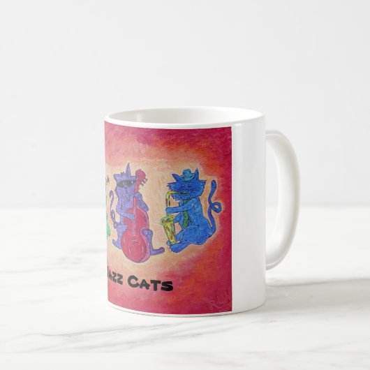 Tasse - Jazz-Katzen (VorderseiteRechts)