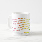 Tasse: Jesaja-40:31 Kaffeetasse (Vorderseite Links)