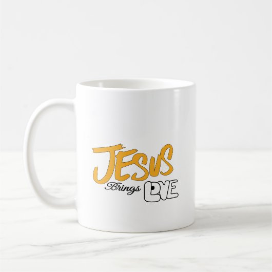 Tasse "Jesus bringt Liebe" (Links)