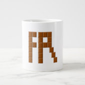 TASSE JUMBO BLANCHE FRANCE CHOCOLAT (Vorderseite)