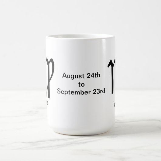 Tasse - Jungfrau-Glyphe (Mittel)