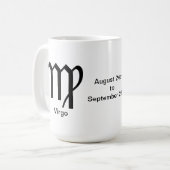 Tasse - Jungfrau-Glyphe (Vorderseite Links)