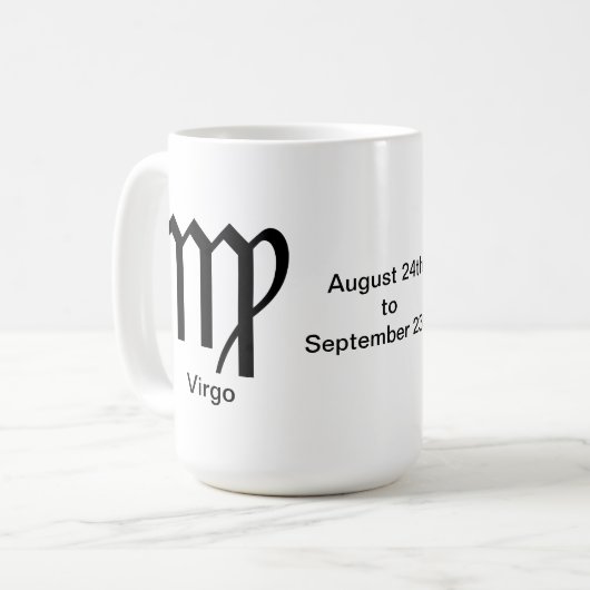 Tasse - Jungfrau-Glyphe (Vorderseite Links)