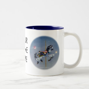 Tasse, Jungtiere - Graues Karussell Zweifarbige Tasse