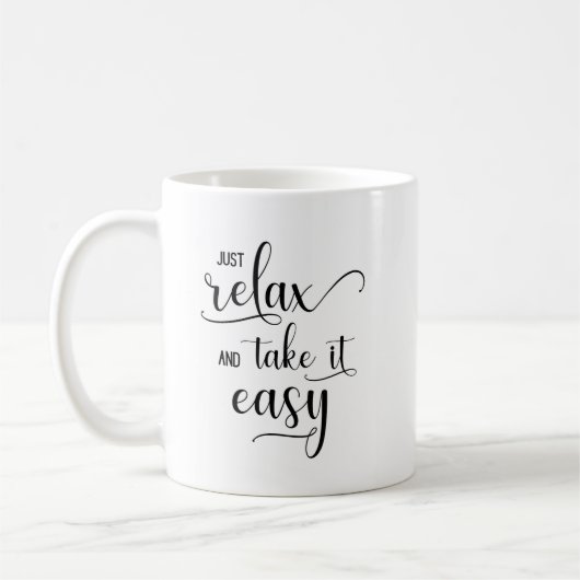 Tasse "just relax" (Links)