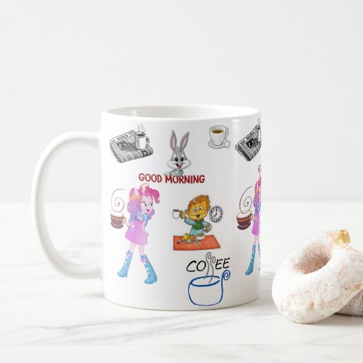 Tasse Kaffee (Mit Donut)