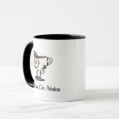 Tasse Kaffee Behind On Notes, Retro-Therapeut Kaff (Vorderseite Links)