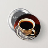 Tasse Kaffee Button (Vorne & Hinten)
