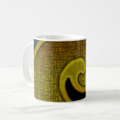 Tasse Kaffee Cup Texturierte Golden Matching Set F (Vorderseite Links)