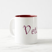 Tasse Kaffee des persönlichen Namens (Vettie) (Vorderseite Links)