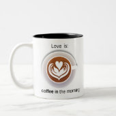 Tasse Kaffee Kaffee Cups Liebe ist: Kaffee (Links)