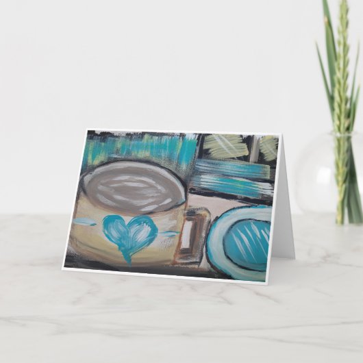 Tasse Kaffee Karte (Vorderseite)