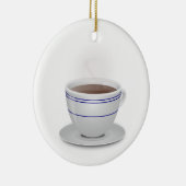 Tasse Kaffee Keramik Ornament (Rechts)