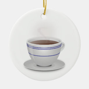 Tasse Kaffee Keramik Ornament
