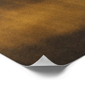 Tasse Kaffee Latte mit Leaf-Form Schaumstoff auf H Poster (Ecke)