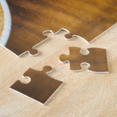 Tasse Kaffee Latte mit Leaf-Form Schaumstoff auf H Puzzle (Seite)