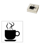 Tasse Kaffee-Logo Gummistempel (Stempel)