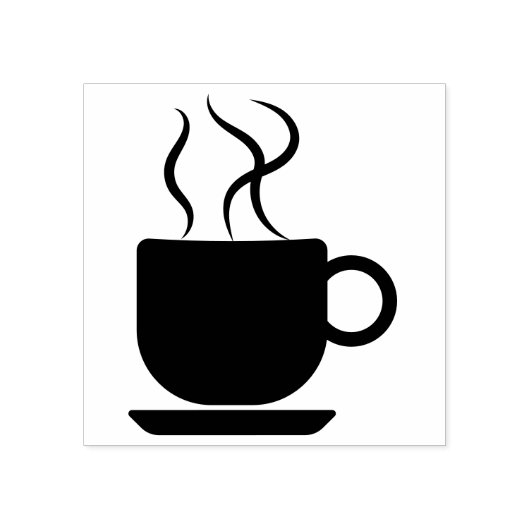 Tasse Kaffee-Logo Gummistempel (Prägung)
