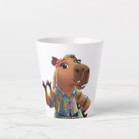 Tasse Kaffee lustige Capybara (Vorderseite)