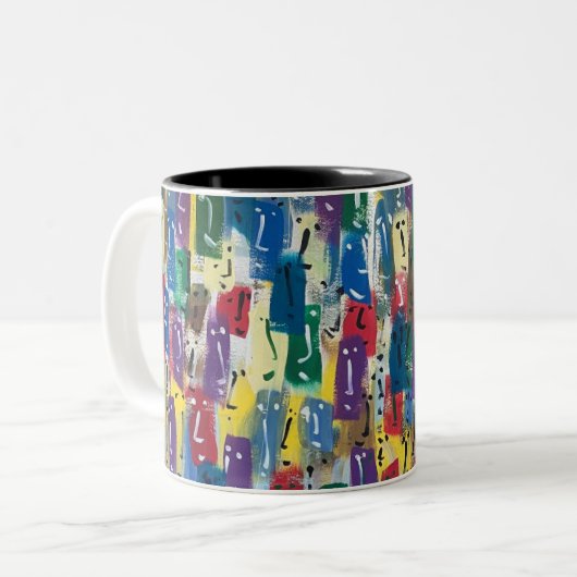 Tasse Kaffee mit Freunden (Vorderseite Links)