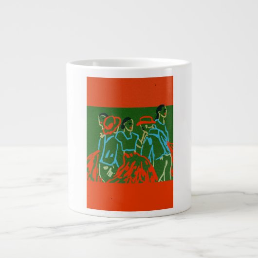 Tasse Kaffee Muster Logo Mann &Frau  (Vorderseite)