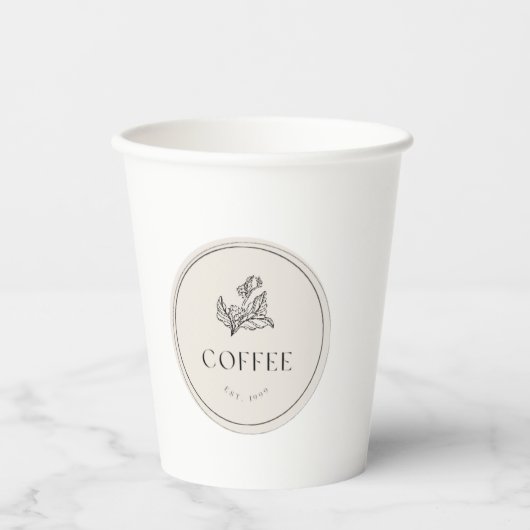 Tasse Kaffee Pappbecher (Vorderseite)