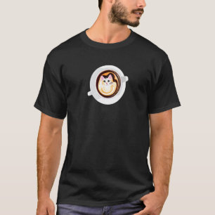 Tasse Kaffee schöne Latte Kaffee in Form von c T-Shirt