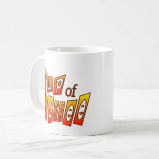 Tasse Kaffee Tasse (Vorderseite Links)