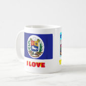 Tasse Kaffee Tasse I Liebe Venezuela, kundenspezif (Vorderseite Links)