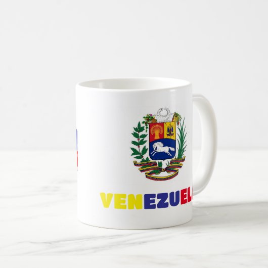 Tasse Kaffee Tasse I Liebe Venezuela, kundenspezif (VorderseiteRechts)