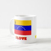 Tasse Kaffee Tasse I Liebe Venezuela, kundenspezif (Vorderseite Links)