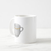Tasse Kaffee Tischdekoration Illustration (Vorderseite Links)