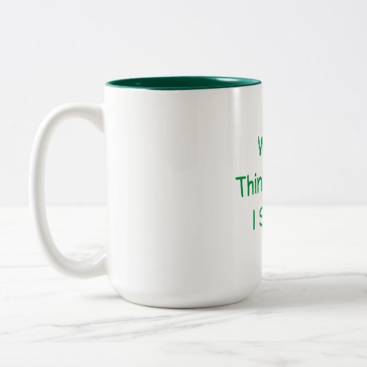 Tasse Kaffee, wenn ich an dich denke, lächle ich (Links)