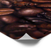 Tasse Kaffeemaschine Liebe Typografie Poster (Ecke)