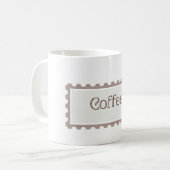 Tasse Kaffeemuster (Vorderseite Links)
