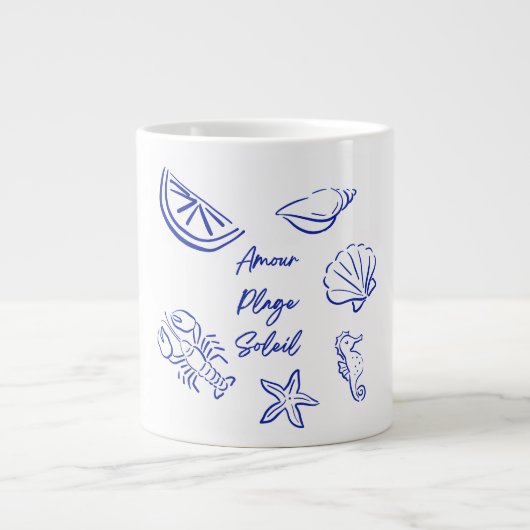Tasse Kaffeeprobe Meer Strand Sommer  (Vorderseite)