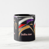Tasse Kaffeezeit mit digitalem Stammesdesign (Mittel)