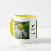 Tasse Kamille "bald wieder gesund werden" (Vorderseite Links)