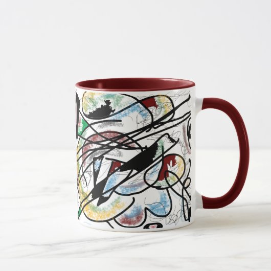 Tasse Kandinsky-inspiriert (Rechts)