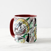 Tasse Kandinsky-inspiriert (Vorderseite Links)
