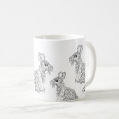 Tasse: Kaninchen Kaffeetasse (VorderseiteRechts)